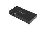 KVM-kytkimet - StarTech.com 2 Port USB C KVM Switch - 4K 60Hz HDMI - Compact UHD Desktop KVM Switch w/USB Tyyppi C Cables - Bus Powered MacBook ThinkPad - KVM / audio switch - 2 ports - SV211HDUC