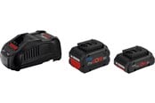 Akut ja laturit - Bosch Professional 8V-40 LaturiProCORE Akku-Kit 18V 4.0 Ah + 5.5 Ah + GAL 18V-40 Laturi = ProCORE akkupaketti, joka sisältää kaksi akkua (4,0 Ah ja 5,5 Ah) sekä laturin (GAL 18V-40). - 1600A0214A