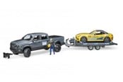 Leluautot - Bruder RAM 2500 Teho Wagon + Roadster Racing Team - 02504