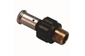 Alupex-järjestelmät - Henco straight male iron adapter 63 mm x 2 - 17PK-6310-N