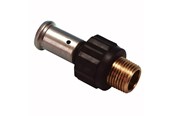 Alupex-järjestelmät - Henco straight male iron adapter 50 mm x 112 - 17PK-5008-N