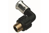 Alupex-järjestelmät - Henco bent 90° male iron adapter 63 mm x 2 - 5PK-6310-N