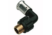 Alupex-järjestelmät - Henco taivutettu 90° uros rautaadapteri 50 mm x 112 - 5PK-5008-N