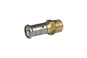 Alupex-järjestelmät - Henco straight male adapter 20 mm x 12 cusi - 17P-2004-CS