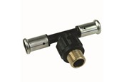 Alupex-järjestelmät - Henco Paina tee uros rauta keskus 63 x 2 x 63 mm - 14PK-631063-N