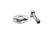 Liitostarvikkeet putkille - Megatherm Yhdistä pysäytysventtiili 1/2 x 3/8, jossa on 77 mm ruusuke pitkä versio. - 744388926