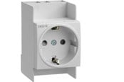 Sähkökeskustarvikkeet - Hager Outlet schuko for DIN rail - SNS016