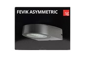 Valaisimet - SG Armaturen Fevik asymmetrisk grafit 3000 led 3000k - 623250