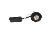 Valaisimet - Scan Products Luna lp 230v dimmable flicker free 6.2w 3000k cri95 ip44 matt black round - 10115