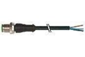 Muut kaapelit - Murrelektronik M12 male 0° with cable pur 5x0.34 bk ul/csa+drag chain 1m - 7000-12041-7320100