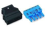 Kaapelit ja johdot - Winsta Socket with strain relief housing 5-pole blue - 770-1105/022-000