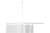 Kylpyhuoneen lisätarvikkeet - Van Der P Profil 2001 l-shaped Suihku rail 90x90 cm Valkoinen - 2750-02-90