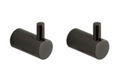 Kylpyhuoneen lisätarvikkeet - Pressalit towel hook pin Musta chrome - Q50150