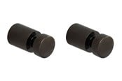 Kylpyhuoneen lisätarvikkeet - Pressalit towel hook black chrome 2 pcs - Q50100