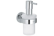 Kylpyhuoneen lisätarvikkeet - Grohe Essentials, Saippuanannostelija ja pidike, Kromi - 40448001