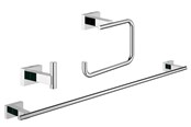 Kylpyhuoneen lisätarvikkeet - Grohe Essentials Cube, Kromi - 40777001