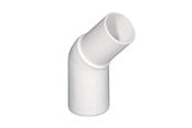 Varaosat & Asennustarvikkeet - Purus angle 45° 32 mm Valkoinen pp/tpe with tip end - 752011-132