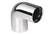 Varaosat & Asennustarvikkeet - Purus kulma 90°, kromattu pp/tpe, 32 mm - 752014-033