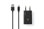 Puhelin - Adapterit & Laturit - Nedis USB-C 2.4A cable - WCHAC242ABK