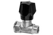 Liitostarvikkeet putkille - Frese stop valve dn15 for f raw brass with handle and drain - 25-1135