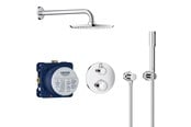 Sekoittajat ja liittimet - Grohe Grohtherm, Piiloasennettava suihkusetti Rainshower Cosmopolitan 210, Kromi - 34732000