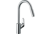 Sekoittajat ja liittimet - Hansgrohe keskity yksivipuinen keittiöhana 240 vetoputkella - 31815000