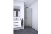 Suihkuseinät, suihkukaapit ja tarvikkeet - Dansani match bifold hinged door 67-69 cm satin/clear - B71-01