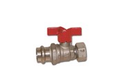 Liitostarvikkeet putkille - Pettinaroli ball valve with press fitting and end swivel 22 - P102/4R-622