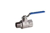 Liitostarvikkeet putkille - Pettinaroli F x m heavyduty fullway ball valve blue steel lever 3/4 - 51EUB/1-006