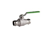 Liitostarvikkeet putkille - Pettinaroli Heavyduty fullway ball valve with press fittings ends green - P100-054