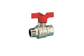 Liitostarvikkeet putkille - Pettinaroli F x m "new compact" fullway ball valve Punainen butterfly hand - 52CE/1-004