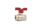 Liitostarvikkeet putkille - Pettinaroli F x f "new compact" fullway ball valve Punainen butterfly hand - 52CE-004