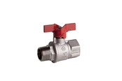 Liitostarvikkeet putkille - Pettinaroli F x m heavyduty fullway ball valve red butterfly handle te - 52EUR/1-002