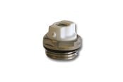 Lämpöpatterit ja venttiilit - Pettinaroli Radiator air vent with O-ring turnable white/chromium plat - DE-044