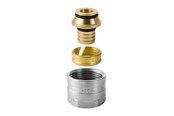 Alupex-järjestelmät - Geberit Mepla-liitin eurokartioon: d=16mm g=3/4 - 641.534.22.2