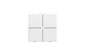 Älykkäät rakennusasennukset - Niko-Servodan 4-fold push button for niko home control Valkoinen - 101-51004