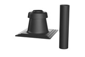 Kattilat ja savupiiput - Bosch chimney cover dn80 Musta - 7738112719