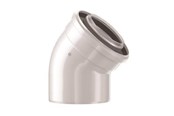Kattilat ja savupiiput - Bosch elbow concentric 45° dn60/100 - 7738112501