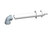 Kattilat ja savupiiput - Megatherm Vaakasuuntainen tasapainotettu ilmanvaihto DN 60/100 - CT00301