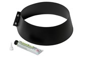 Kattilat ja savupiiput - Metalbestos storm collar ø250/150 black with silicone - 317641251