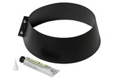 Kattilat ja savupiiput - Metalbestos storm collar ø230/130 Musta with silicone - 317641231