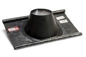 Kattilat ja savupiiput - Metalbestos flashing ø230/130 33-45° flex Musta - 317636236