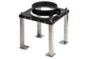 Kattilat ja savupiiput - Metalbestos Puu 130 mm floor support - 317527131