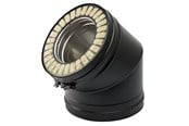 Kattilat ja savupiiput - Metalbestos wood 150 mm elbow 45° - 317523151