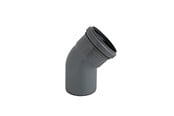 Viemäröinti - ALIAXIS 110mm x 45° bend ht-pp - KLW-110-027-045-GD