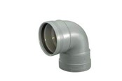 Viemäröinti - Wavin Wafix plus pp bend 88.5° x 32 mm Harmaa - 1453306