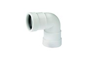 Viemäröinti - Wavin Wafix plus pp bend 88.5° x 32 mm Valkoinen - 1443306