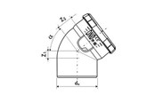 Viemäröinti - ALIAXIS Bend 110 30° dblue - VKL-110-000-30D