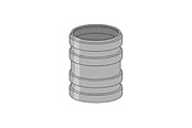 Viemäröinti - Girpi 78mm kaksoisholkki - SMA78