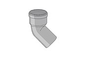 Viemäröinti - Girpi 78mm x 87° mutka - S4M78